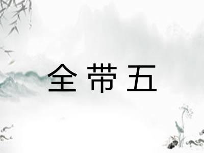 全带五