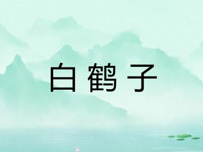 白鹤子