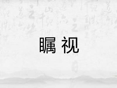 瞩视