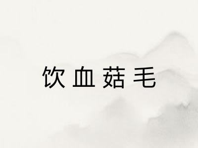 饮血菇毛
