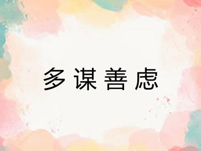 多谋善虑