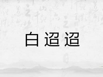 白迢迢