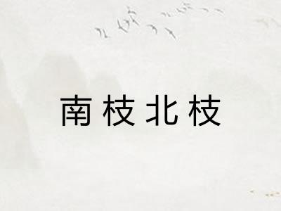南枝北枝