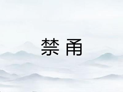 禁甬