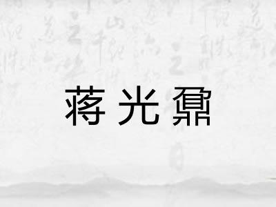蒋光鼐