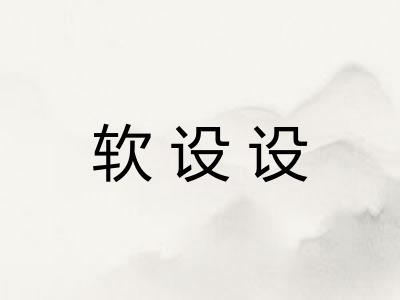 软设设