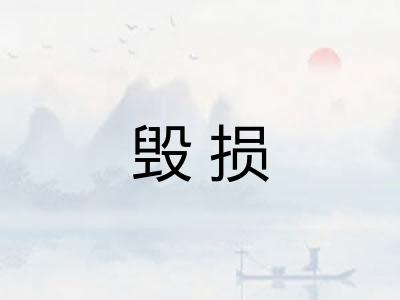 毁损