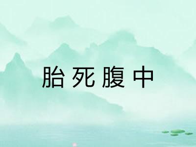 胎死腹中