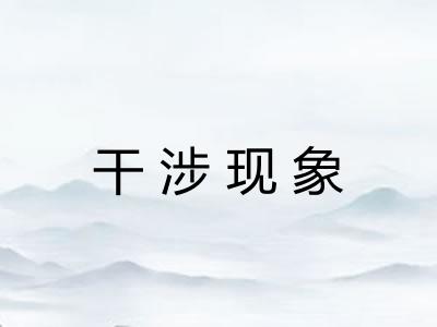 干涉现象