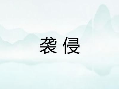 袭侵