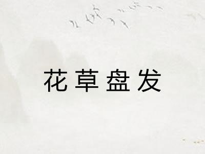 花草盘发