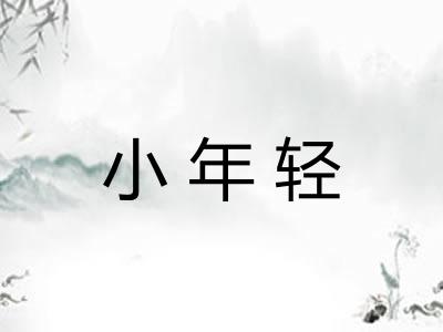 小年轻