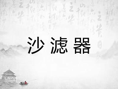 沙滤器
