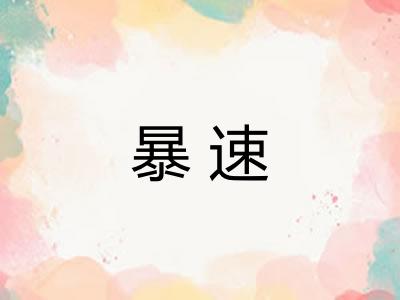 暴速