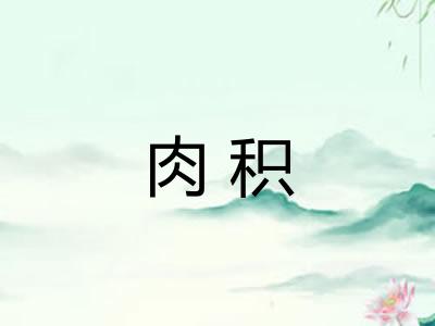 肉积