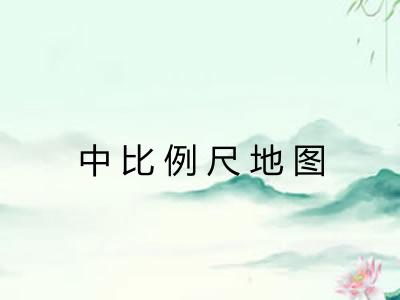 中比例尺地图