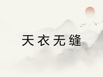 天衣无缝