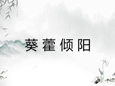 葵藿倾阳
