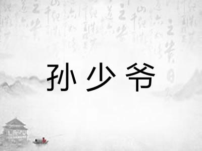 孙少爷