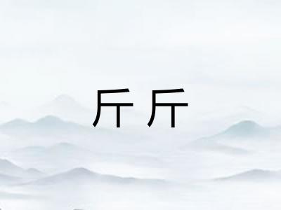 斤斤