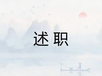 述职