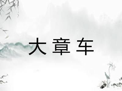大章车