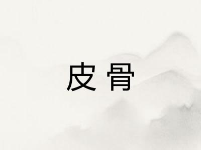 皮骨