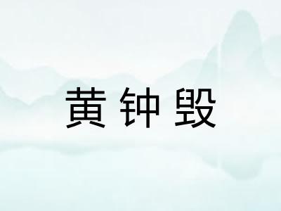 黄钟毁