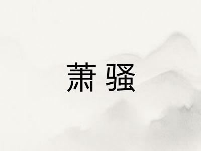 萧骚
