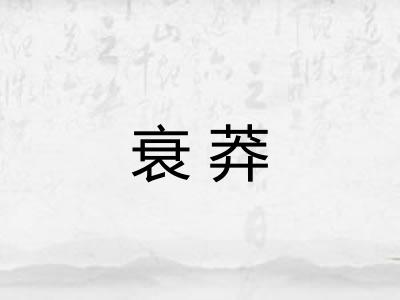 衰莽