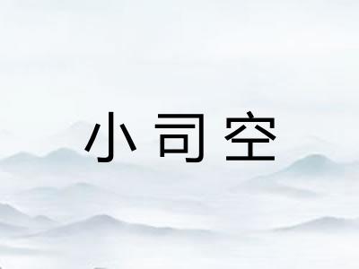 小司空