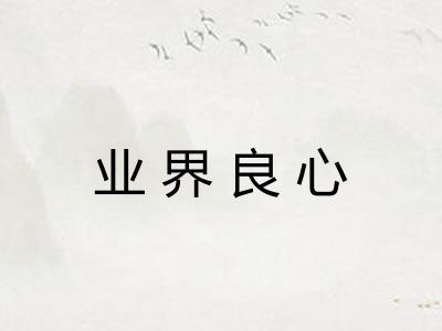 业界良心