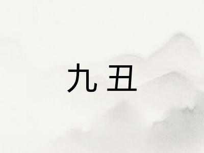 九丑