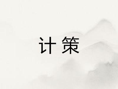 计策