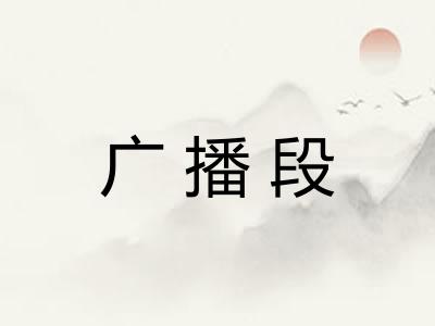 广播段