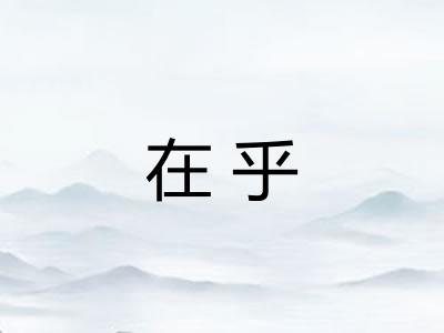 在乎