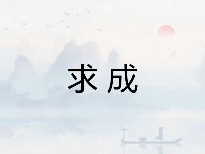 求成