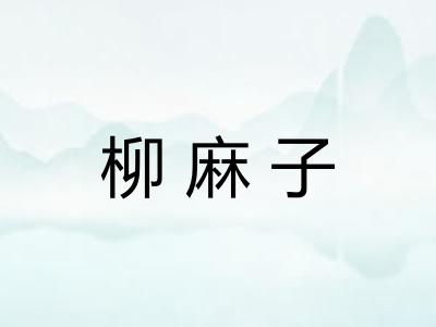 柳麻子