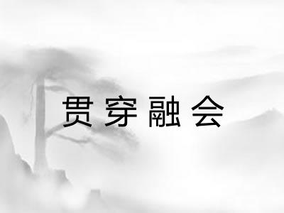 贯穿融会