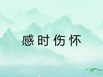 感时伤怀