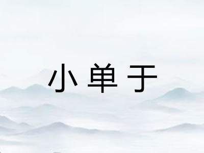 小单于