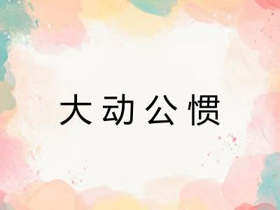 大动公惯
