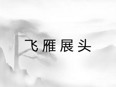 飞雁展头
