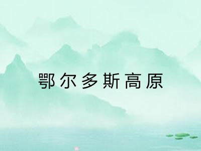 鄂尔多斯高原