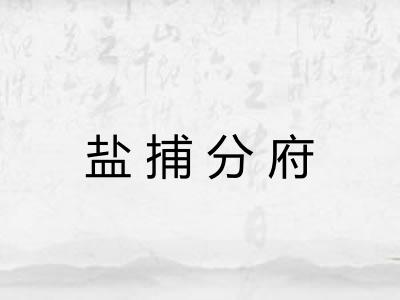 盐捕分府