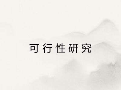 可行性研究