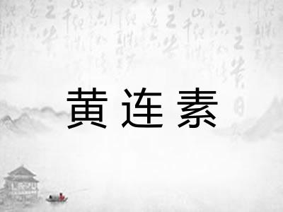 黄连素