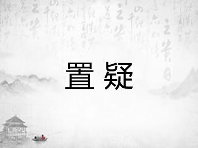 置疑