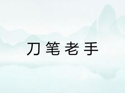刀笔老手