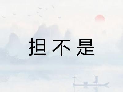 担不是